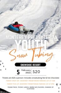 Youth Tubing at Snowshoe flyer