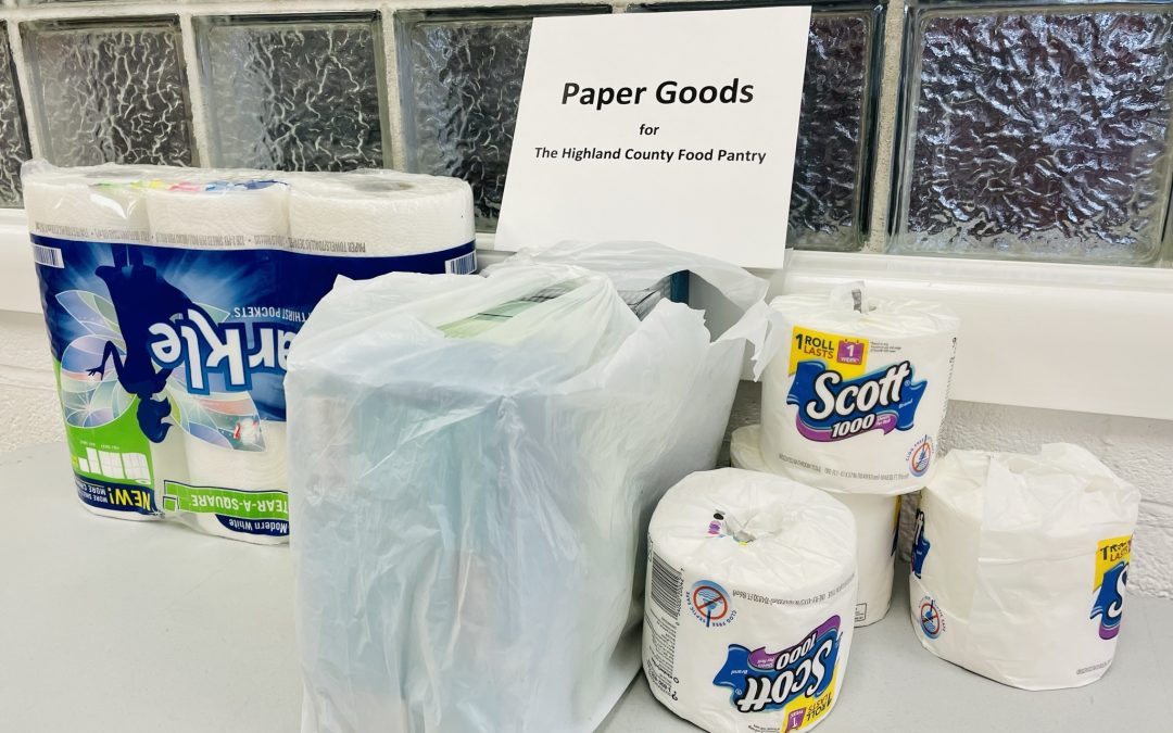 Local Food Pantry Still Needs Paper Goods