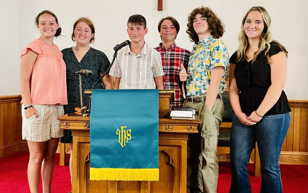 Monterey/Beulah Youth Led Exceptional Worship Service, Sunday, August 27, 2023
